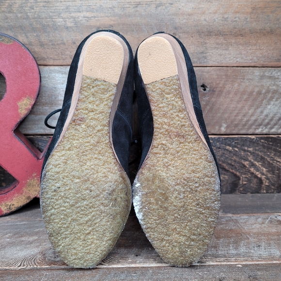 Steve Madden DESSERTT Black Leather Lace Up Shoes - Picture 12 of 14